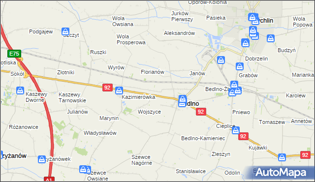 mapa Kręcieszki, Kręcieszki na mapie Targeo