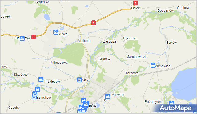 mapa Kruków, Kruków na mapie Targeo