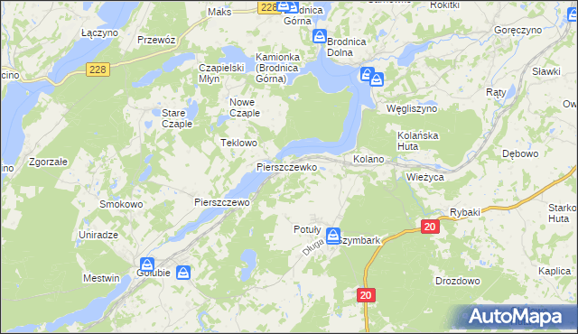 mapa Krzeszna, Krzeszna na mapie Targeo