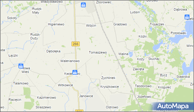 mapa Krzymowo, Krzymowo na mapie Targeo