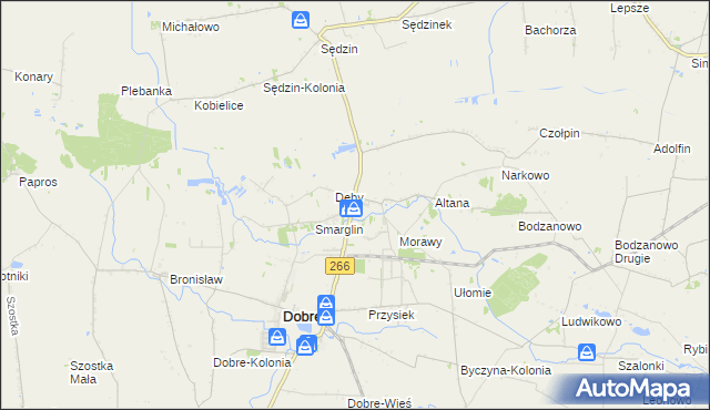 mapa Krzywosądz, Krzywosądz na mapie Targeo