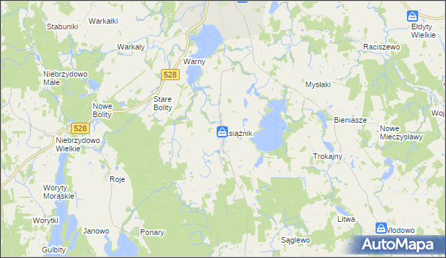 mapa Książnik, Książnik na mapie Targeo