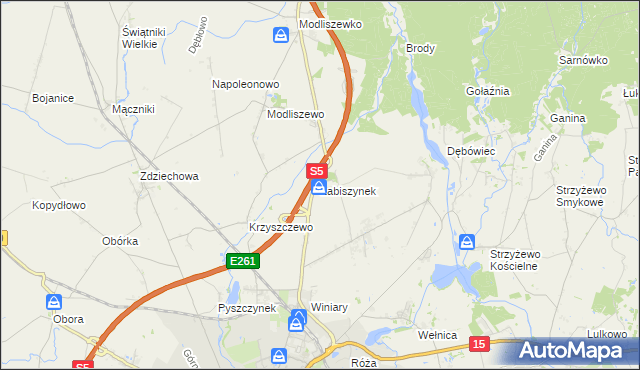 mapa Łabiszynek, Łabiszynek na mapie Targeo