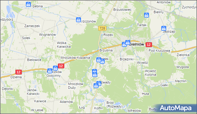 mapa Lelitek, Lelitek na mapie Targeo