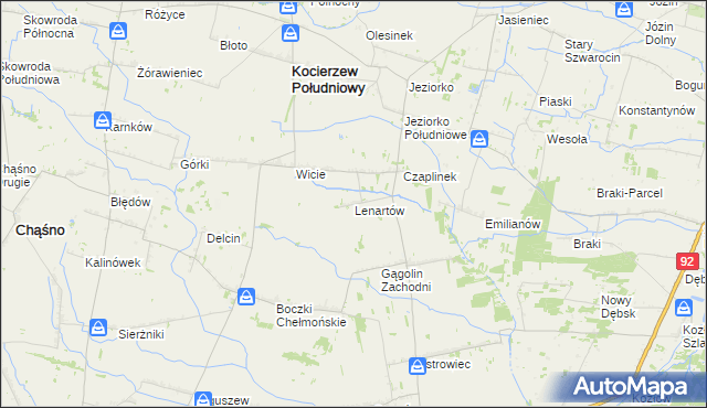 mapa Lenartów, Lenartów na mapie Targeo