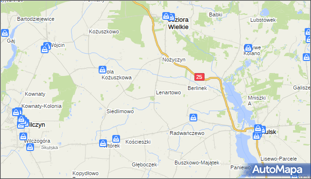 mapa Lenartowo, Lenartowo na mapie Targeo