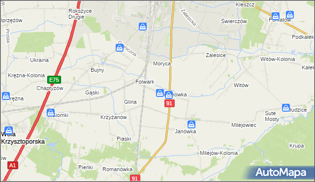 mapa Longinówka, Longinówka na mapie Targeo