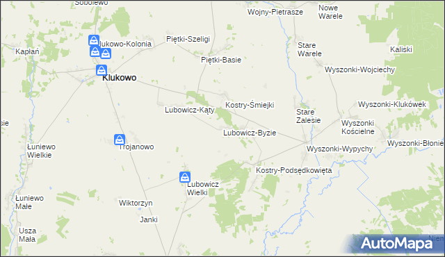 mapa Lubowicz-Byzie, Lubowicz-Byzie na mapie Targeo