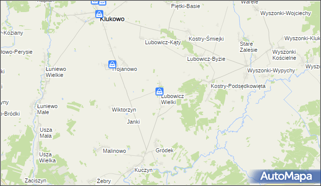 mapa Lubowicz Wielki, Lubowicz Wielki na mapie Targeo