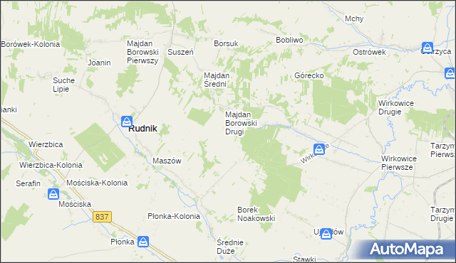 mapa Majdan Łuczycki, Majdan Łuczycki na mapie Targeo