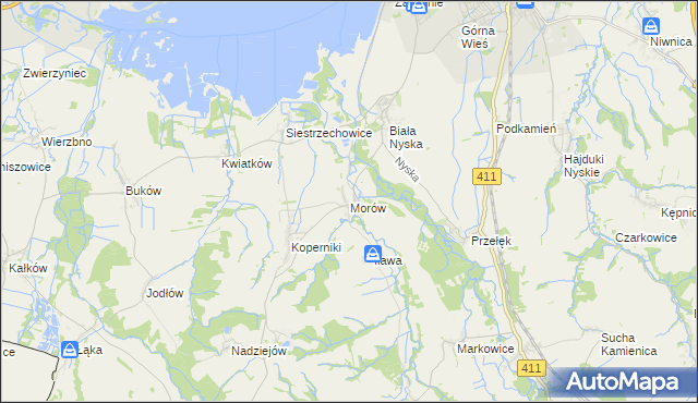 mapa Morów, Morów na mapie Targeo