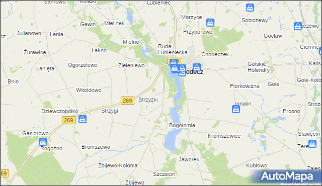 mapa Mstowo, Mstowo na mapie Targeo