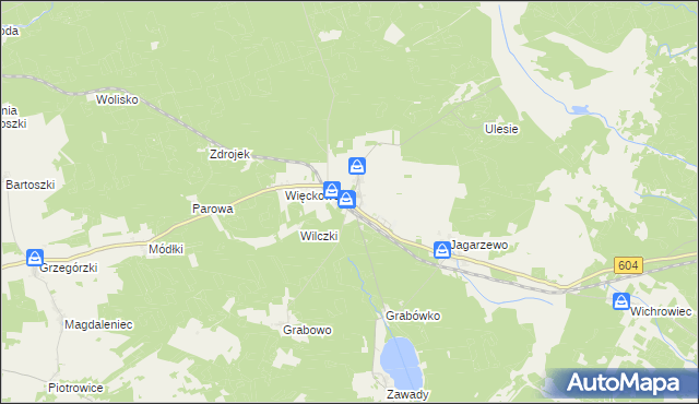 mapa Muszaki, Muszaki na mapie Targeo