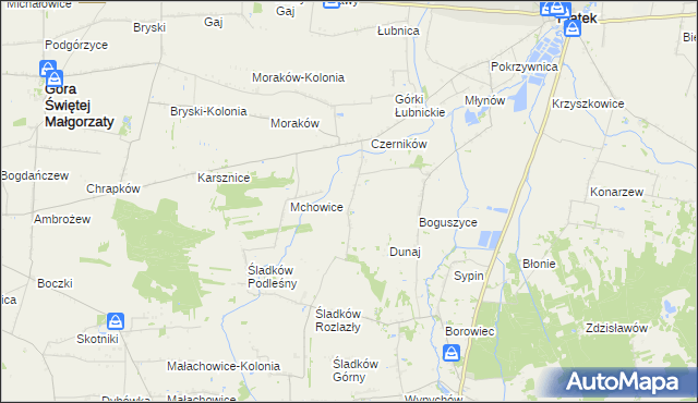 mapa Mysłówka, Mysłówka na mapie Targeo