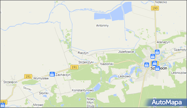 mapa Nałęcza, Nałęcza na mapie Targeo