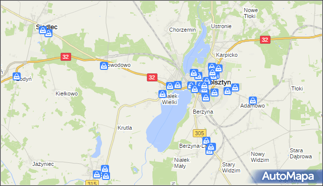 mapa Niałek Wielki, Niałek Wielki na mapie Targeo