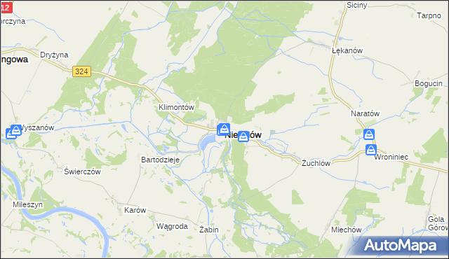 mapa Niechlów, Niechlów na mapie Targeo