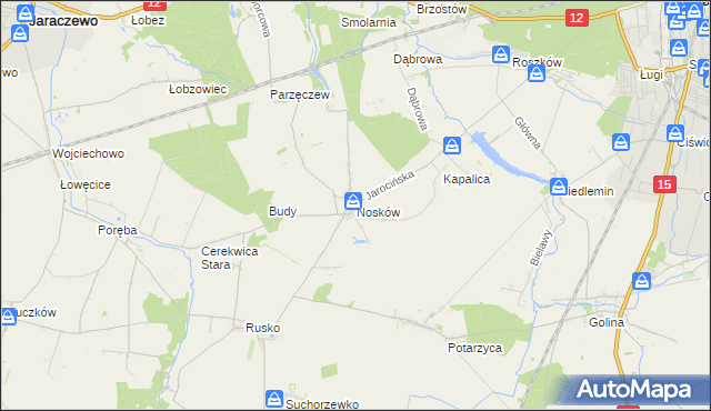 mapa Nosków, Nosków na mapie Targeo