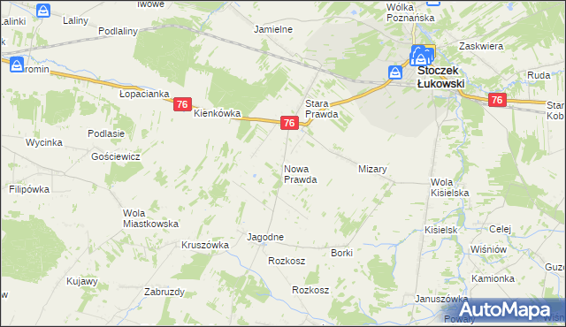 mapa Nowa Prawda, Nowa Prawda na mapie Targeo
