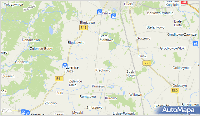 mapa Nowe Piastowo, Nowe Piastowo na mapie Targeo