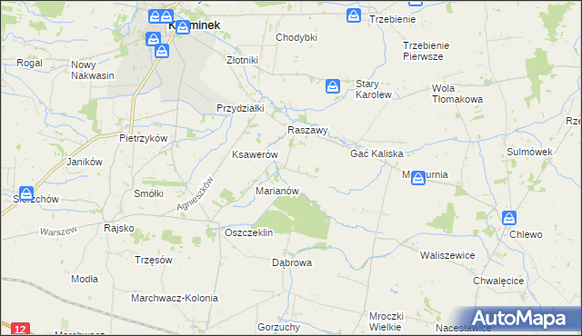 mapa Nowy Karolew, Nowy Karolew na mapie Targeo