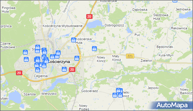 mapa Nowy Klincz, Nowy Klincz na mapie Targeo