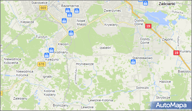 mapa Olmonty, Olmonty na mapie Targeo