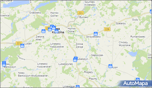 mapa Olszowy Kierz, Olszowy Kierz na mapie Targeo