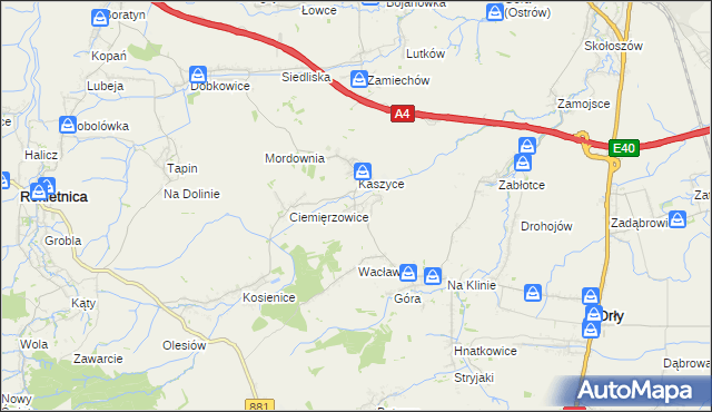 mapa Olszynka gmina Orły, Olszynka gmina Orły na mapie Targeo