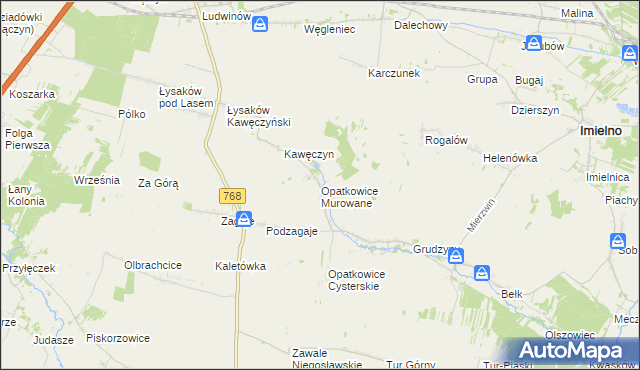 mapa Opatkowice Murowane, Opatkowice Murowane na mapie Targeo