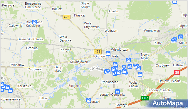 mapa Orchów, Orchów na mapie Targeo
