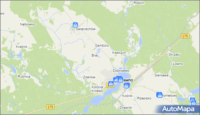 mapa Ostrożyce, Ostrożyce na mapie Targeo