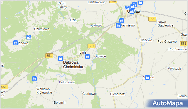 mapa Otowice, Otowice na mapie Targeo
