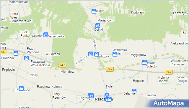 mapa Pawliczka, Pawliczka na mapie Targeo