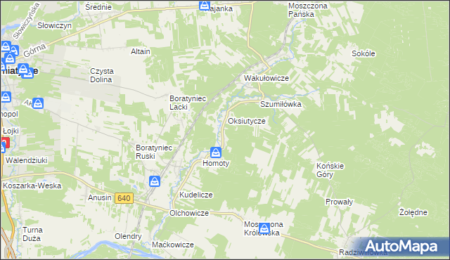 mapa Pawłowicze, Pawłowicze na mapie Targeo