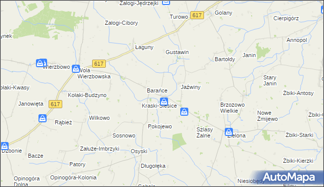 mapa Pęczki-Kozłowo, Pęczki-Kozłowo na mapie Targeo