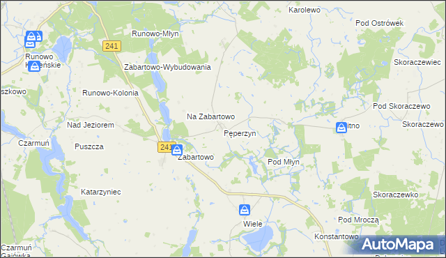 mapa Pęperzyn, Pęperzyn na mapie Targeo