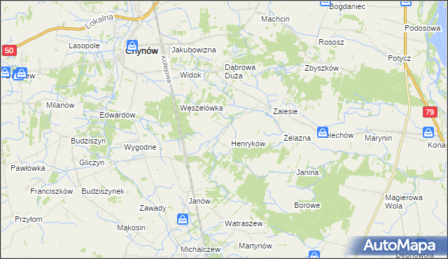 mapa Piekut, Piekut na mapie Targeo