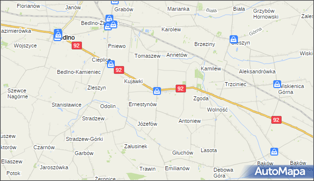 mapa Plecka Dąbrowa, Plecka Dąbrowa na mapie Targeo