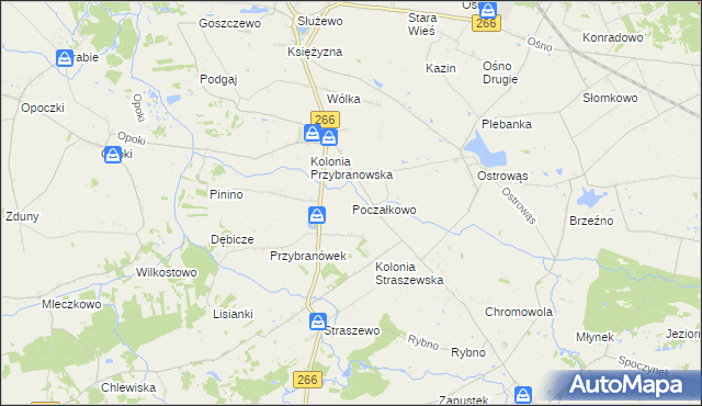 mapa Poczałkowo, Poczałkowo na mapie Targeo