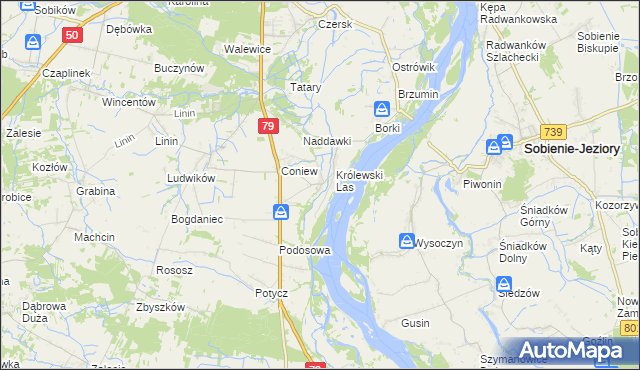 mapa Podgóra gmina Góra Kalwaria, Podgóra gmina Góra Kalwaria na mapie Targeo