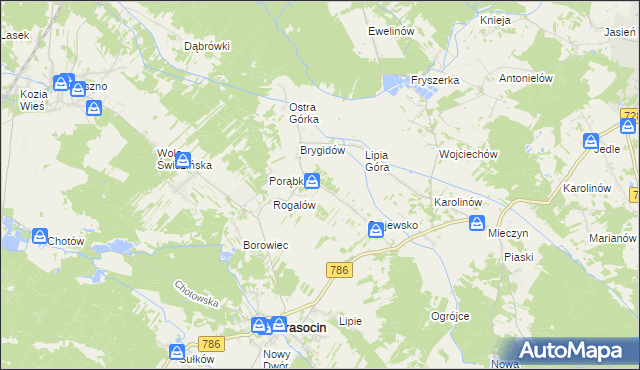 mapa Podlesko, Podlesko na mapie Targeo