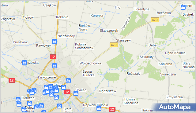 mapa Pólko gmina Żelazków, Pólko gmina Żelazków na mapie Targeo