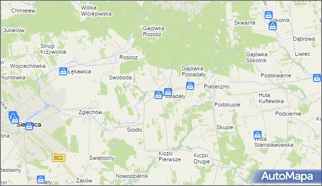 mapa Posiadały, Posiadały na mapie Targeo