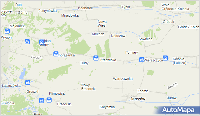 mapa Przewłoka gmina Jarczów, Przewłoka gmina Jarczów na mapie Targeo