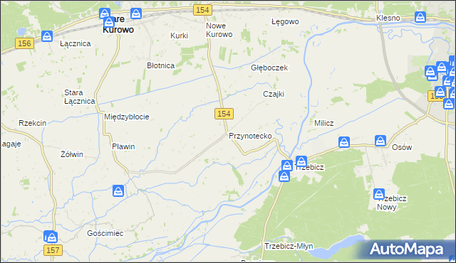 mapa Przynotecko, Przynotecko na mapie Targeo