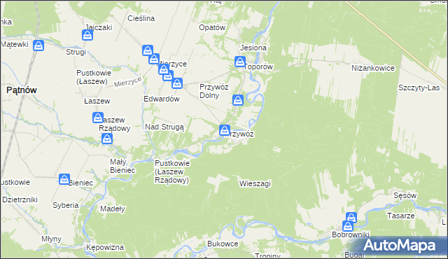 mapa Przywóz, Przywóz na mapie Targeo