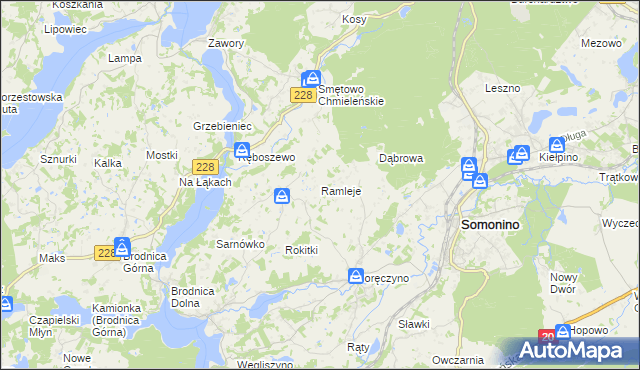 mapa Ramleje, Ramleje na mapie Targeo