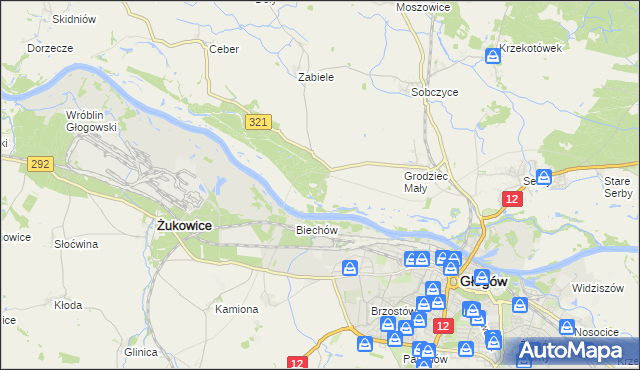 mapa Rapocin, Rapocin na mapie Targeo