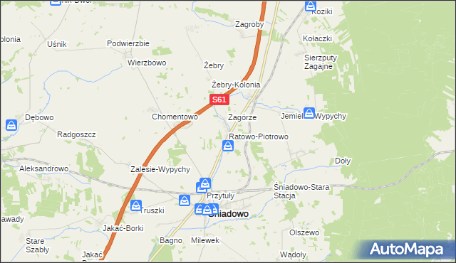 mapa Ratowo-Piotrowo, Ratowo-Piotrowo na mapie Targeo